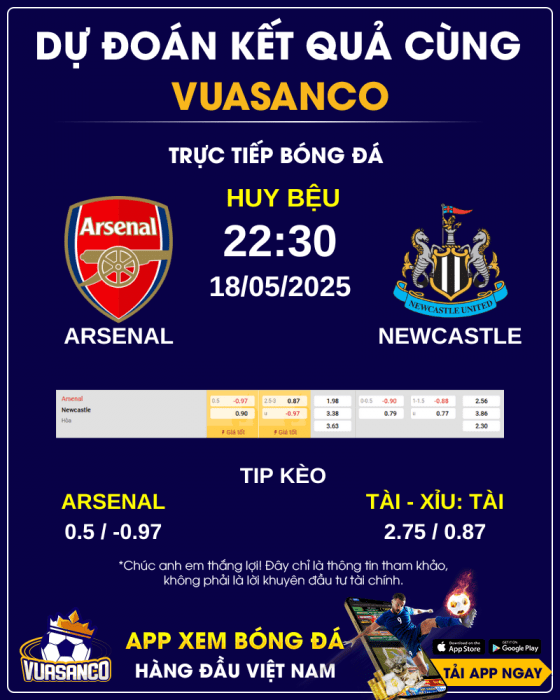 Soi-keo-Arsenal-vs-Newcastle-United
